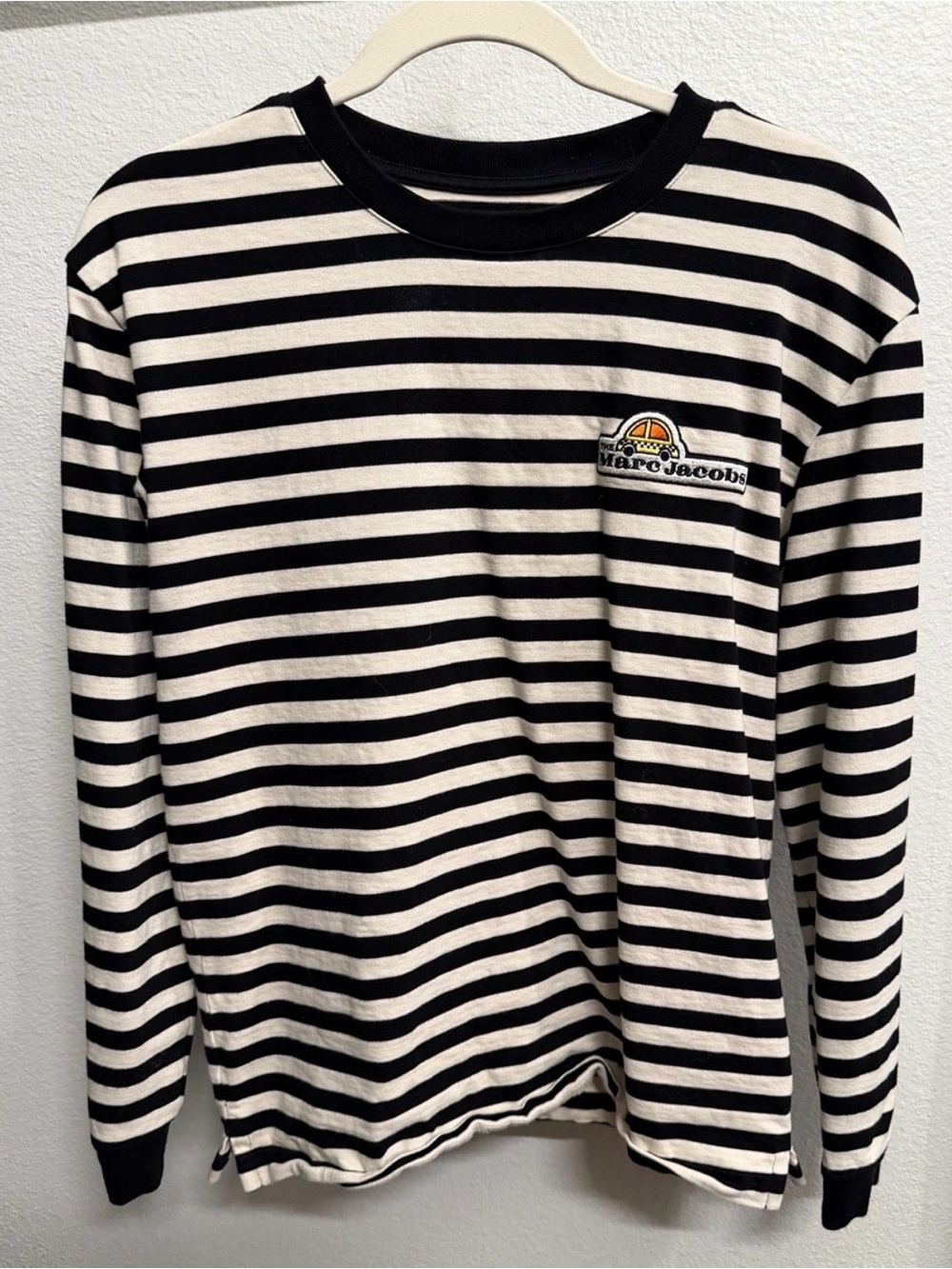 Marc Jacobs Black & White Striped Long-Sleeve
